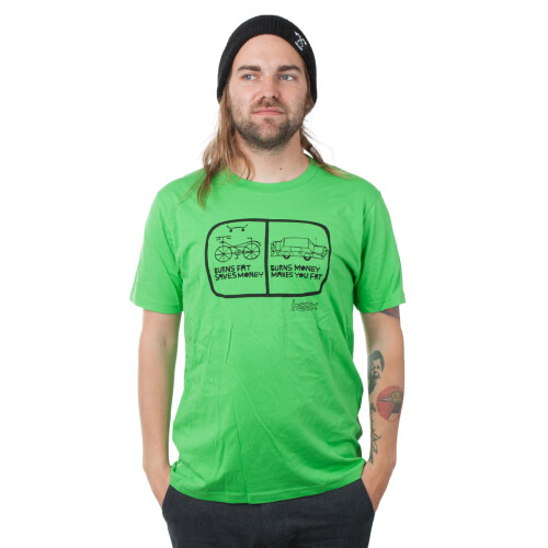 "Transportation" T-Shirt Green L