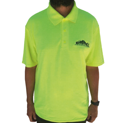 "Trans Dimensional" Polo Shirt Safety Yellow XL