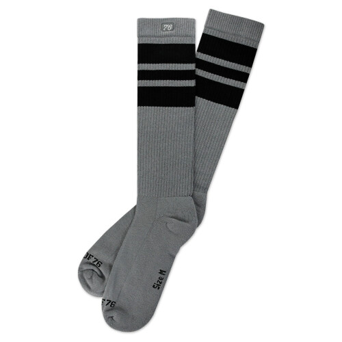 "The Black Blacks On Grey Hi" Socken XL 47-50