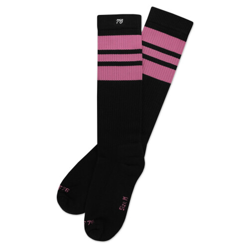 "The Pink Pinks On Black Hi" Socken L 43-46