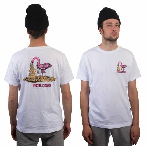 "Kotze Flamingo" T-Shirt White
