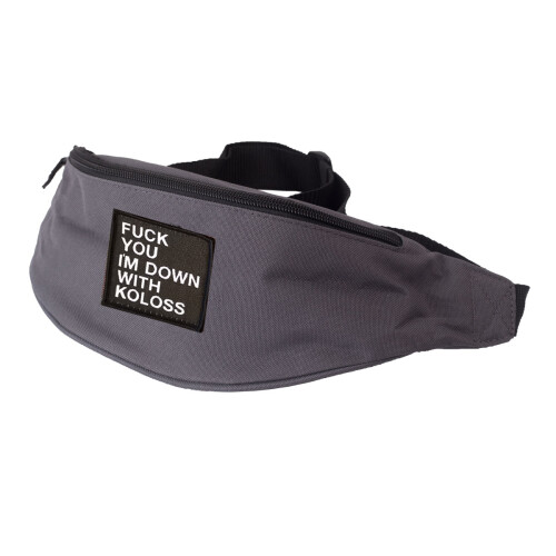 "Down" Hip Bag Dark Grey
