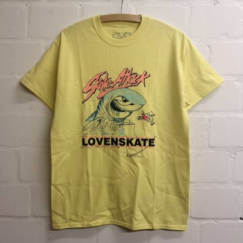 "Skate Attack" T-Shirt Pale Yellow