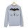 "Bat" Crewneck Sweater Heather Grey