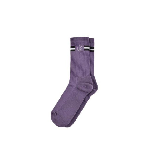 "Stroke Logo" Socks Purple