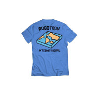 "Flat Earth" T-Shirt Blue S