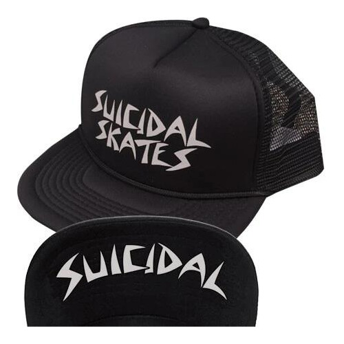 "Suicidal Skates" Mesh Flip Cap Black