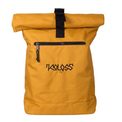 "Drips" Backpack Rolltop Mustard