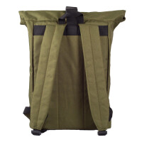 "Drips" Backpack Rolltop Olive Green