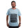 "The Black Lines" T-Shirt Ocean Light Blue XL