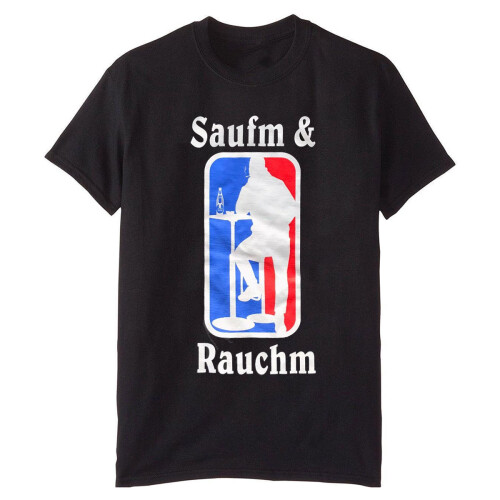 "Thekensport: Saufm & Rauchm" T-Shirt Black