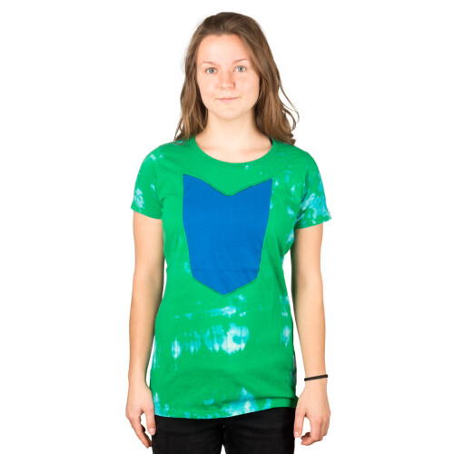 "Python" Girl Shirt Green Blue L