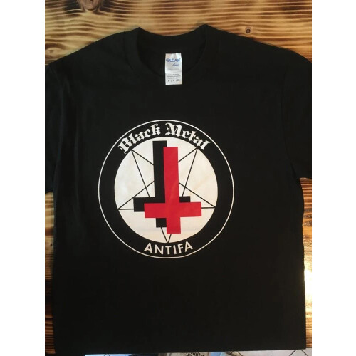 "Black Metal Antifa" T-Shirt Black