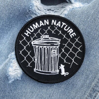 "Human Nature" Embroidered Patch