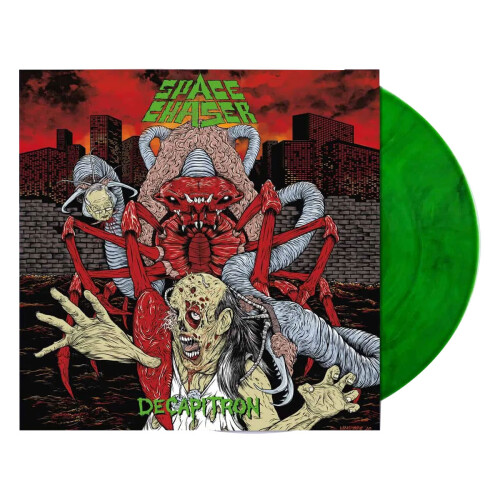 Space Chaser "Decapitron" (Remixed)" Green Marbled Vinyl" Lp