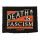 "Death to Fascism" Backpatch Black Orange
