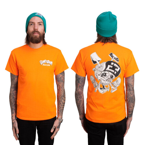 "Skelly Cracker" T-Shirt Safety Orange S