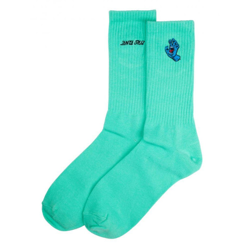 "Screaming Mini Hand" Socks Jade Green