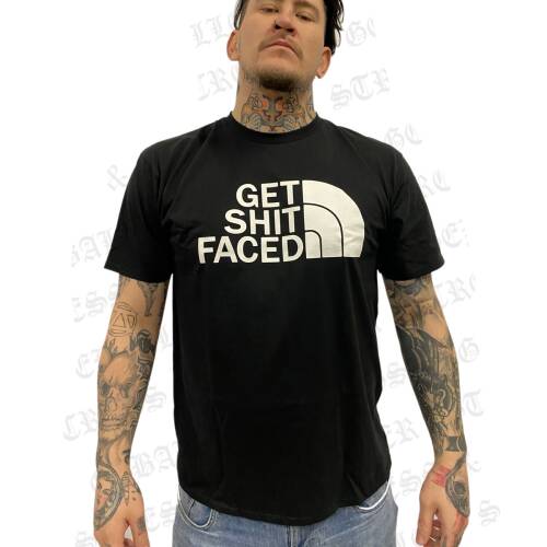 Get Shit Faced T-Shirt Black