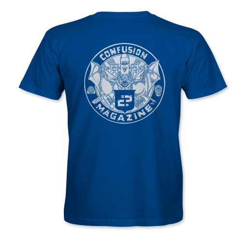 "Bat Crest" Kids T-Shirt Blue