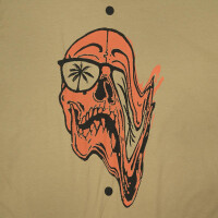 "Lukisha_1 Skull" T-Shirt Khaki S