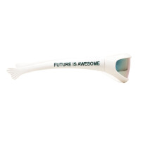 "Future is Awesome" Sonnenbrille White