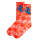 "Screaming Hand" Socken Red Tie Dye
