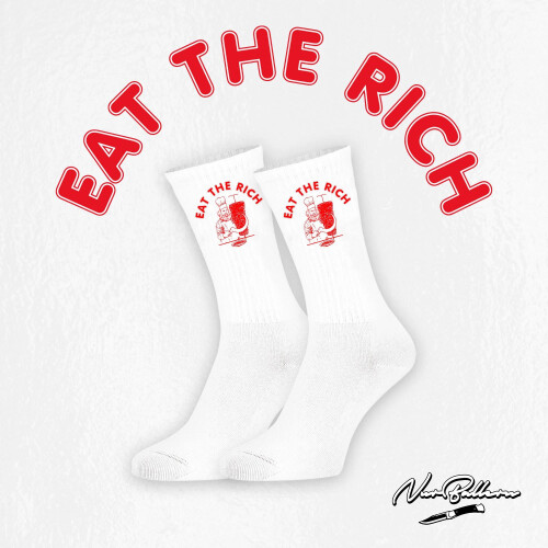 "Eat The Rich" Döner Marx Socken