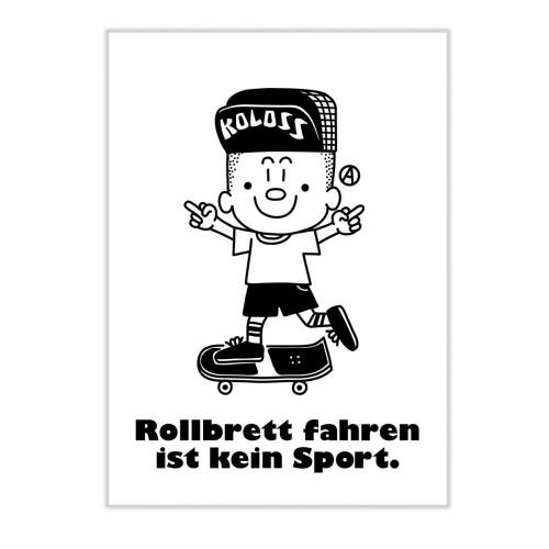 "Rollbrett" Poster