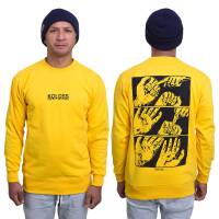 Expect Nothing Crewneck Sweater Yellow