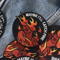 "Maybe..." gestickter Patch