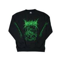 "Cyber Scorpio" Crewneck Sweater Black