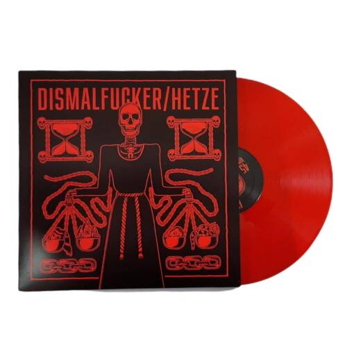 Dismalfucker / Hetze - Split limited Red LP