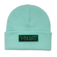 "Drips Patch" Beanie Teal