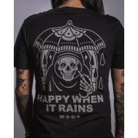 "Happy When It Rains" T-Shirt Black