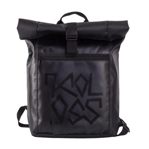 "Drips" Waterproof Rolltop Backpack Black