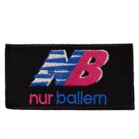"Nur Ballern" embroidered Patch 10cm