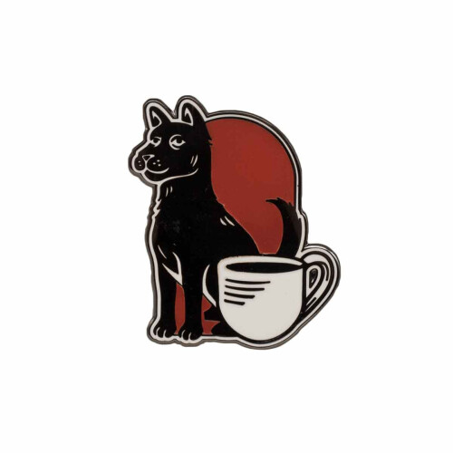 "Coffee Dog" Pin