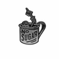 "No Sugar" Pin Silver