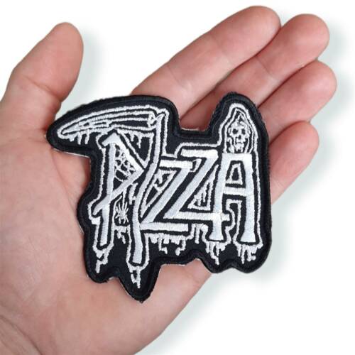 DEATH by Pizza gestickter Patch