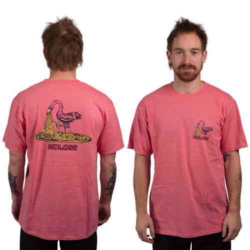 "Kotze Flamingo" T-Shirt Coral Silk