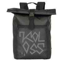 "Drips" Waterproof Rolltop Backpack Black Grey 24l
