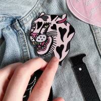 "Tiger Head" Embroidered Patch
