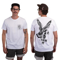 "Unterschichtenadler" T-Shirt White XL