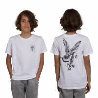 "Unterschichtenadler" Kids T-Shirt White