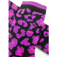 "Leopard Camo" Socks Black/Purple/Pink