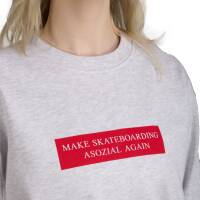 "Asozial" Sweater Heather Oxford Grey