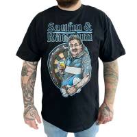 "Saufm & Rauchm" Darts T-Shirt Black