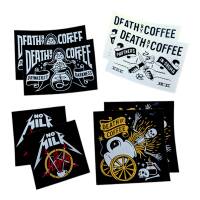 "Death by Coffee" Classics Sticker Pack