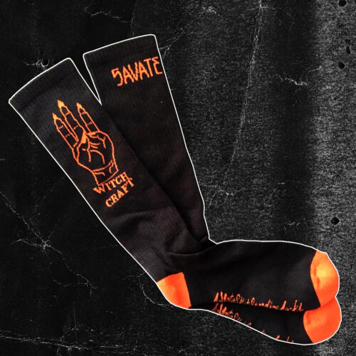 "Savate" Socks Black Orange